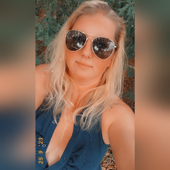 Cider Solid Texture Collar Crop Top Blue - Picture 2 of 2